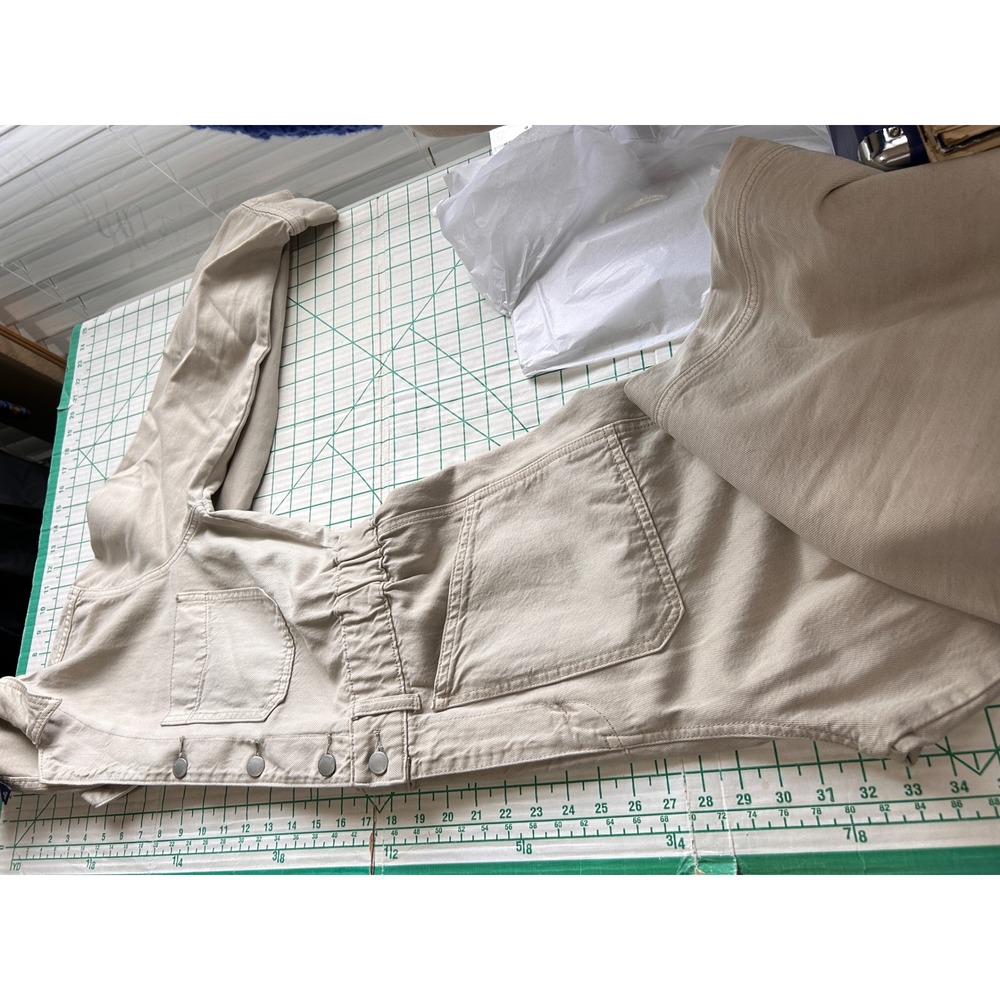 Universal Thread 10 Utility Jumpsuit Tan Boiler Suit Cotton Lyocell Workwear - Picture 8 of 15